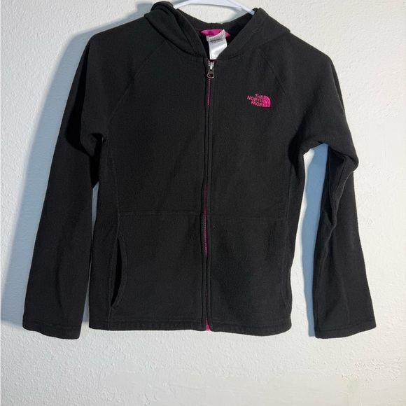 The North Face Other - The North Face Kids Black and Pink Zip-Up Hoodie